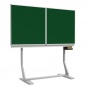 Klapp-Tafel freistehend, Mittelfläche 200x100 cm, Stahl grün, 